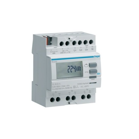 Compteur tri via transfo KNX - TEBIS  HAGER TE370