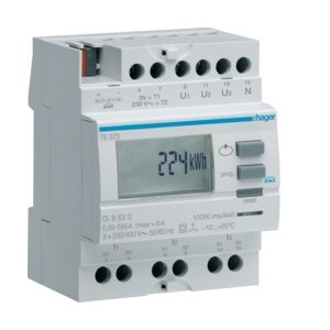 Compteur tri via transfo KNX - TEBIS  HAGER TE370