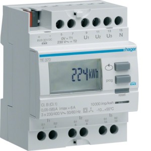 Compteur tri via transfo KNX - TEBIS  HAGER TE370