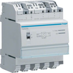 Alimentation 24 V DC 1A - TEBIS  HAGER TGA200