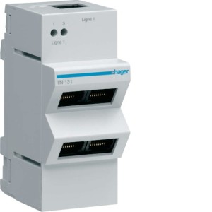 Répart. tél 4 sorties RJ45 - SYSTEMES VDI  HAGER TN131