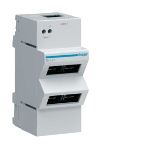 Répart. tél 4 sorties RJ45 - SYSTEMES VDI  HAGER TN131