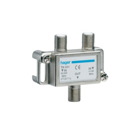 Coupleur TV HERTZ/SAT - SYSTEMES VDI  HAGER TN231
