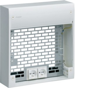 Cof d'ext.+ 2 prises + 2 cord. - SYSTEMES VDI  HAGER TN903