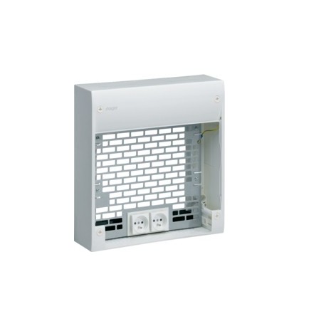 Cof d'ext.+ 2 prises + 2 cord. - SYSTEMES VDI  HAGER TN903