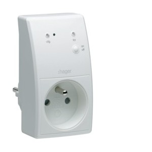 Prise gigogne ON/OFF 16A QL - TEBIS  HAGER TRC270F