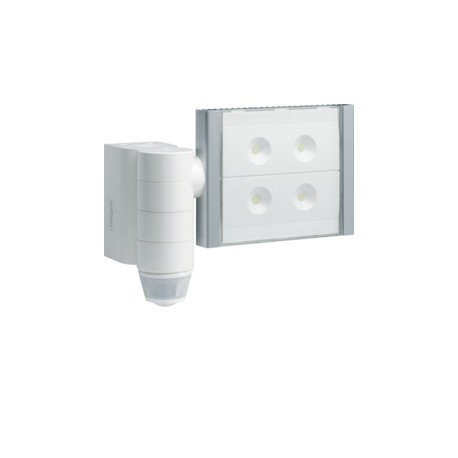 Proj LED détect blanc radio QL - TEBIS  HAGER TRE600