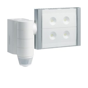 Proj LED détect blanc radio QL - TEBIS  HAGER TRE600