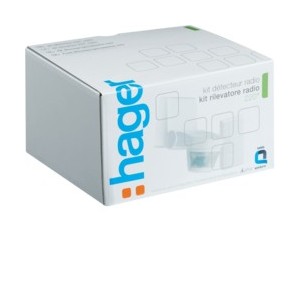 Kit détect blanc + 1S radio QL - GESTION ECLAIRAGE  HAGER TRE700