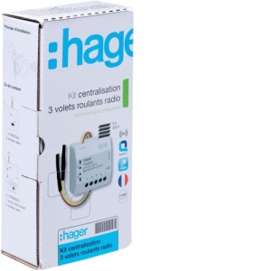 Kit centra. 3VR KNX radio - TEBIS  HAGER TRK153M