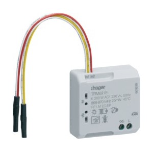 1S var. 2fils + 2E KNX radio - TEBIS  HAGER TRM691E