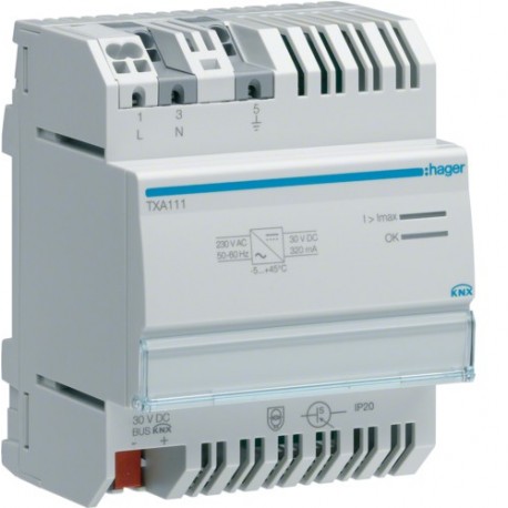 Alim. Bus 30V TBTS 320 mA - TEBIS  HAGER TXA111