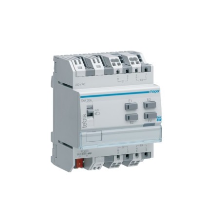 Module 4 entrées mod. 230V~ - TEBIS  HAGER TXA304