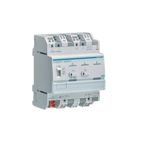 Module 2 sorties var.300W - TEBIS  HAGER TXA662AN