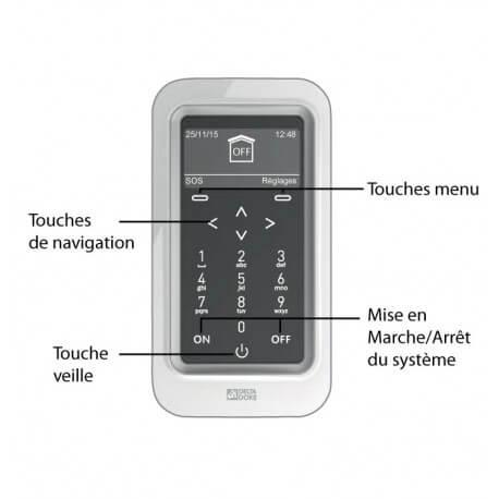 Clavier tactile avec écran Radio - CLT 8000 TYXAL+ Delta Dore 6413252
