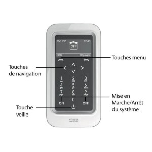 Clavier tactile avec écran Radio - CLT 8000 TYXAL+ Delta Dore 6413252