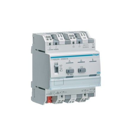 Mod 2 sort var 300W syst Paral - TEBIS  HAGER TYA662AN