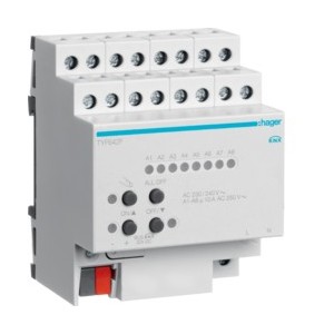 Mod. 2 sorties VC 10A NO - TEBIS  HAGER TYF642F