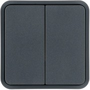 Cubyko 2 touches KNX gris - APPAREILLAGE MURAL  HAGER WNT944