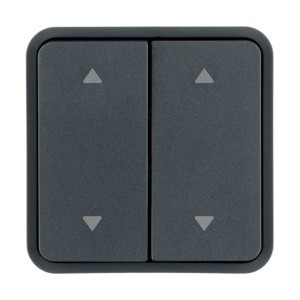 Cubyko 2 t. KNX pr 2 VR gris - APPAREILLAGE MURAL  HAGER WNT974