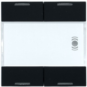 Ess./systo.tebis 4E+12E IR noi - APPAREILLAGE MURAL  HAGER WST324N