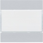 Enjoliveur 2PB KNX titane - APPAREILLAGE MURAL  HAGER WXE302T