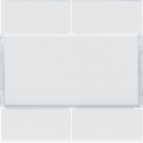 Enjoliveur 4PB KNX pure - APPAREILLAGE MURAL  HAGER WXE304B