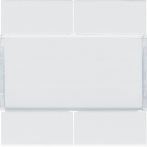 Enjoliveur 4PB KNX pure - APPAREILLAGE MURAL  HAGER WXE304B