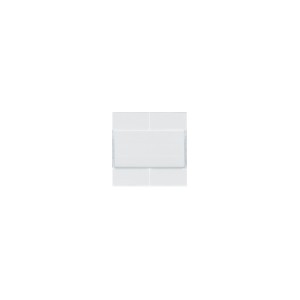 Enjoliveur 4PB KNX pure - APPAREILLAGE MURAL  HAGER WXE304B