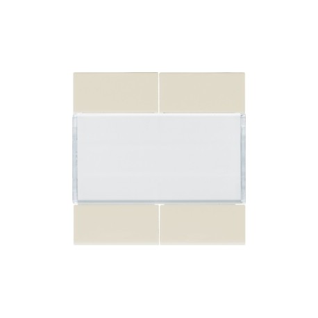 Enjoliveur 4PB KNX dune - APPAREILLAGE MURAL  HAGER WXE304D