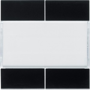 Enjoliveur 4PB KNX night - APPAREILLAGE MURAL  HAGER WXE304N