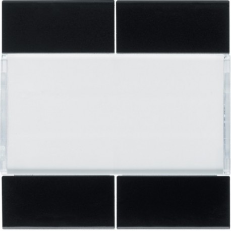 Enjoliveur 4PB KNX night - APPAREILLAGE MURAL  HAGER WXE304N