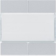 Enjoliveur 4PB KNX titane - APPAREILLAGE MURAL  HAGER WXE304T