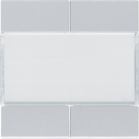 Enjoliveur 4PB KNX titane - APPAREILLAGE MURAL  HAGER WXE304T