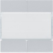 Enjoliveur 4PB KNX titane - APPAREILLAGE MURAL  HAGER WXE304T