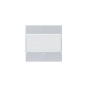 Enjoliveur 4PB KNX titane - APPAREILLAGE MURAL  HAGER WXE304T