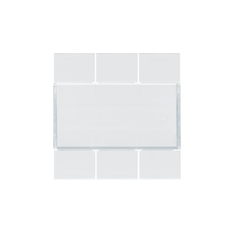 Enjoliveur 6PB KNX pure - APPAREILLAGE MURAL  HAGER WXE306B