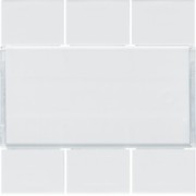 Enjoliveur 6PB KNX pure - APPAREILLAGE MURAL  HAGER WXE306B