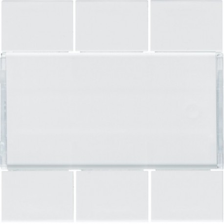 Enjoliveur 6PB KNX pure - APPAREILLAGE MURAL  HAGER WXE306B