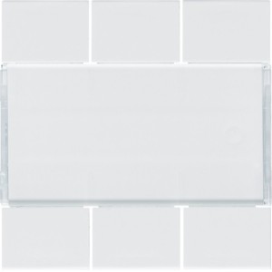 Enjoliveur 6PB KNX pure - APPAREILLAGE MURAL  HAGER WXE306B