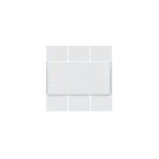 Enjoliveur 6PB KNX pure - APPAREILLAGE MURAL  HAGER WXE306B