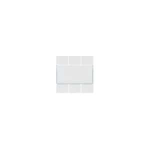 Enjoliveur 6PB KNX pure - APPAREILLAGE MURAL  HAGER WXE306B