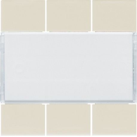 Enjoliveur 6PB KNX dune - APPAREILLAGE MURAL  HAGER WXE306D