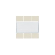 Enjoliveur 6PB KNX dune - APPAREILLAGE MURAL  HAGER WXE306D