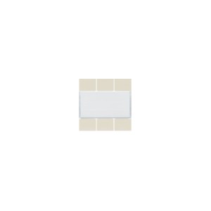 Enjoliveur 6PB KNX dune - APPAREILLAGE MURAL  HAGER WXE306D