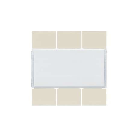 Enjoliveur 6PB KNX dune - APPAREILLAGE MURAL  HAGER WXE306D