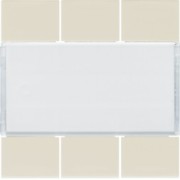 Enjoliveur 6PB KNX dune - APPAREILLAGE MURAL  HAGER WXE306D