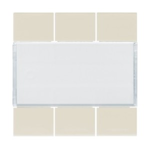 Enjoliveur 6PB KNX dune - APPAREILLAGE MURAL  HAGER WXE306D