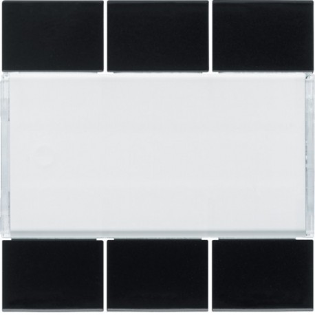 Enjoliveur 6PB KNX night - APPAREILLAGE MURAL  HAGER WXE306N