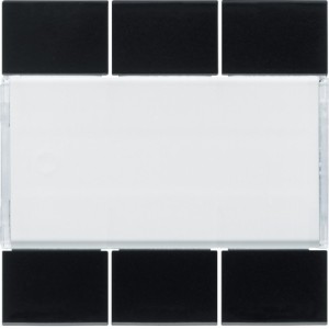 Enjoliveur 6PB KNX night - APPAREILLAGE MURAL  HAGER WXE306N